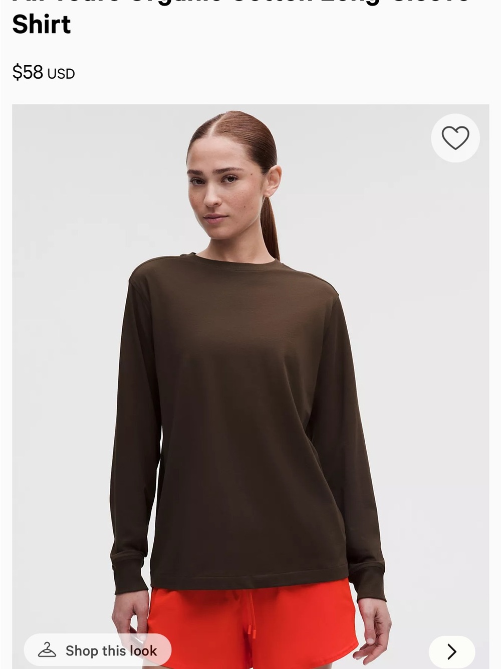 Lululemon All Yours Organic T-shirt